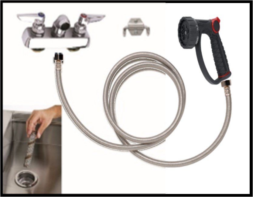 Tub Plumbing Complete Set-up 4″ Center with SmartWay-Pet's Choice Supply