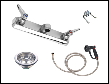 Tub Plumbing Complete Set-up 8″ Center-Pet's Choice Supply