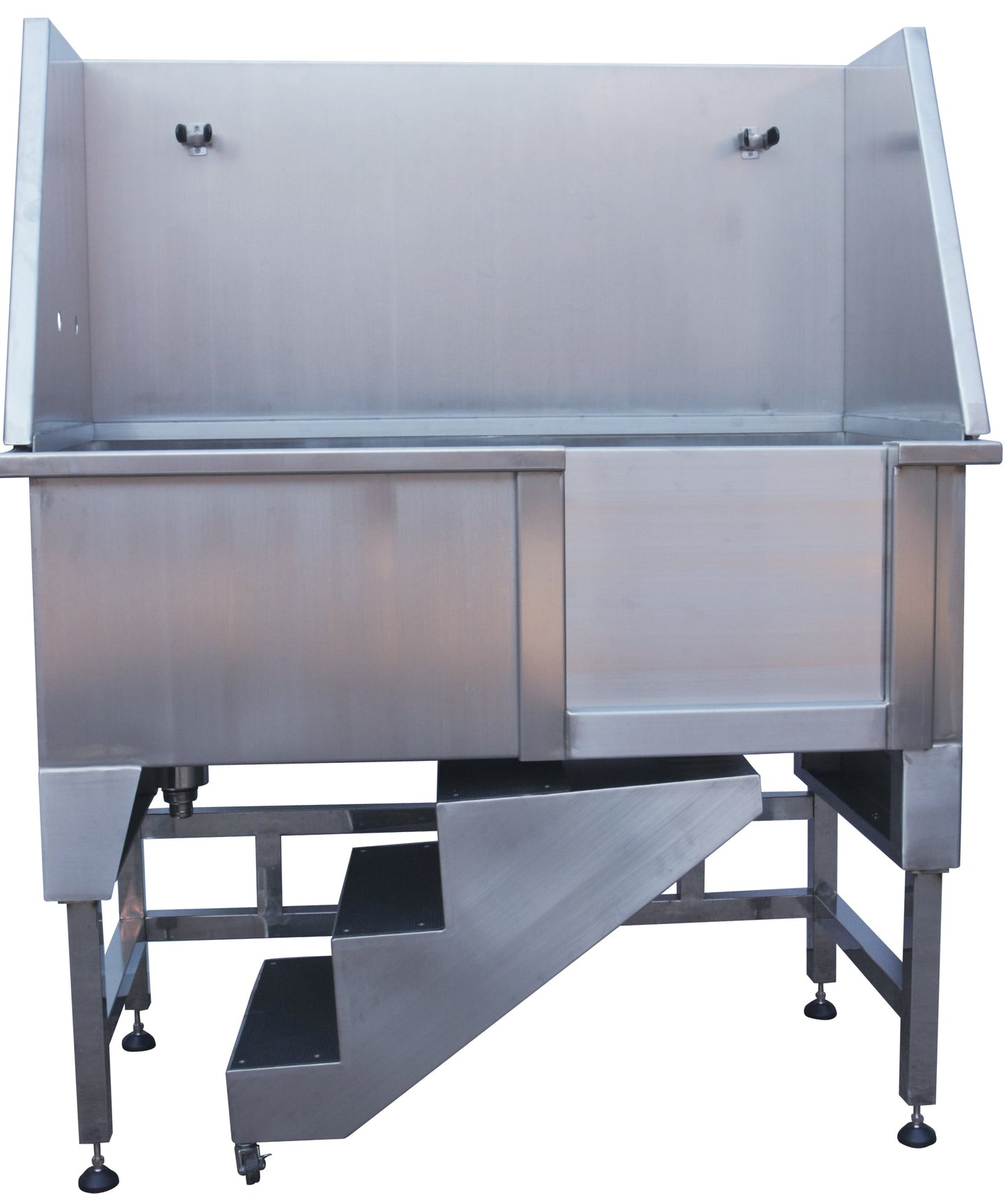Aeolus Deluxe Stainless Steel Grooming Bathtub with Stairs-Bath Tubs-Pet's Choice Supply