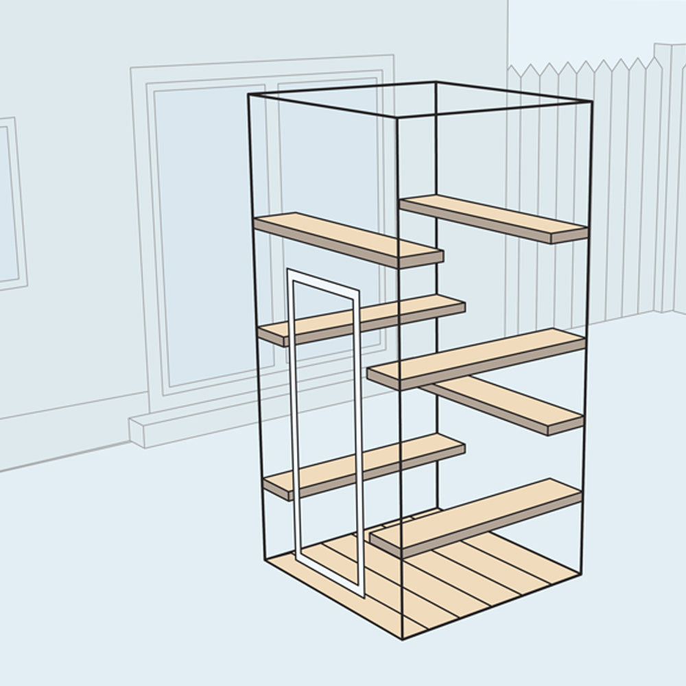 Habitat Haven Pre-Designed Catio for Cats Kits - My Own Den Petit