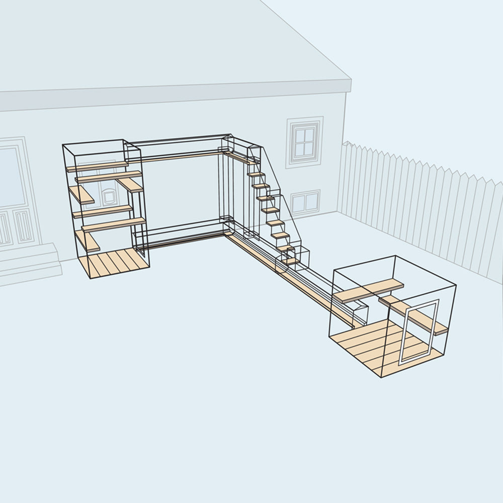 Habitat Haven Pre-Designed Catio for Cats Kits - The Great Escape