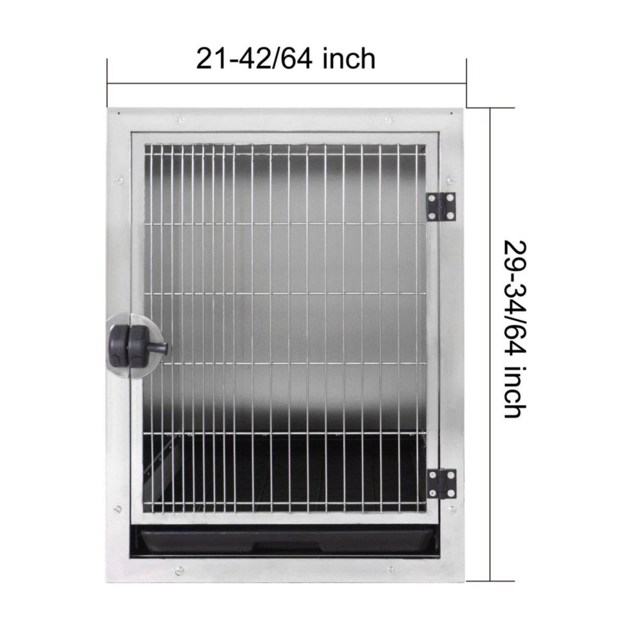 Aeolus Stainless Steel Cage Bank (KA-505-201)-Cage Banks-Pet's Choice Supply