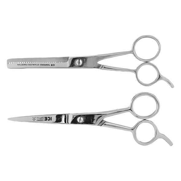 Tamsco 5" Straight Scissor & 26 Tooth Thinner w/Velvet Case-Pet's Choice Supply