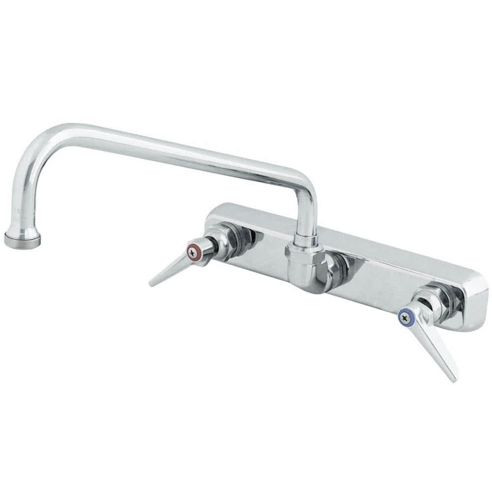 T&S 8" Wall Mount Faucet Base with 6" Nozzle-Pet's Choice Supply