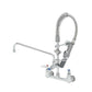 T&S 8" Wall Mount Spring Action Faucet w/12" Nozzle-Pet's Choice Supply