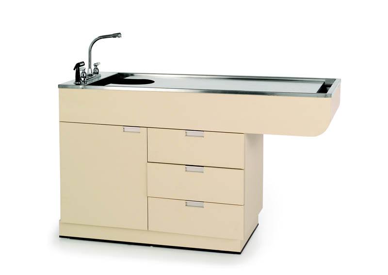 All Purpose Wet Table 48″ with Cabinet, Drawers and Knee Space-Veterinary Tables-Pet's Choice Supply