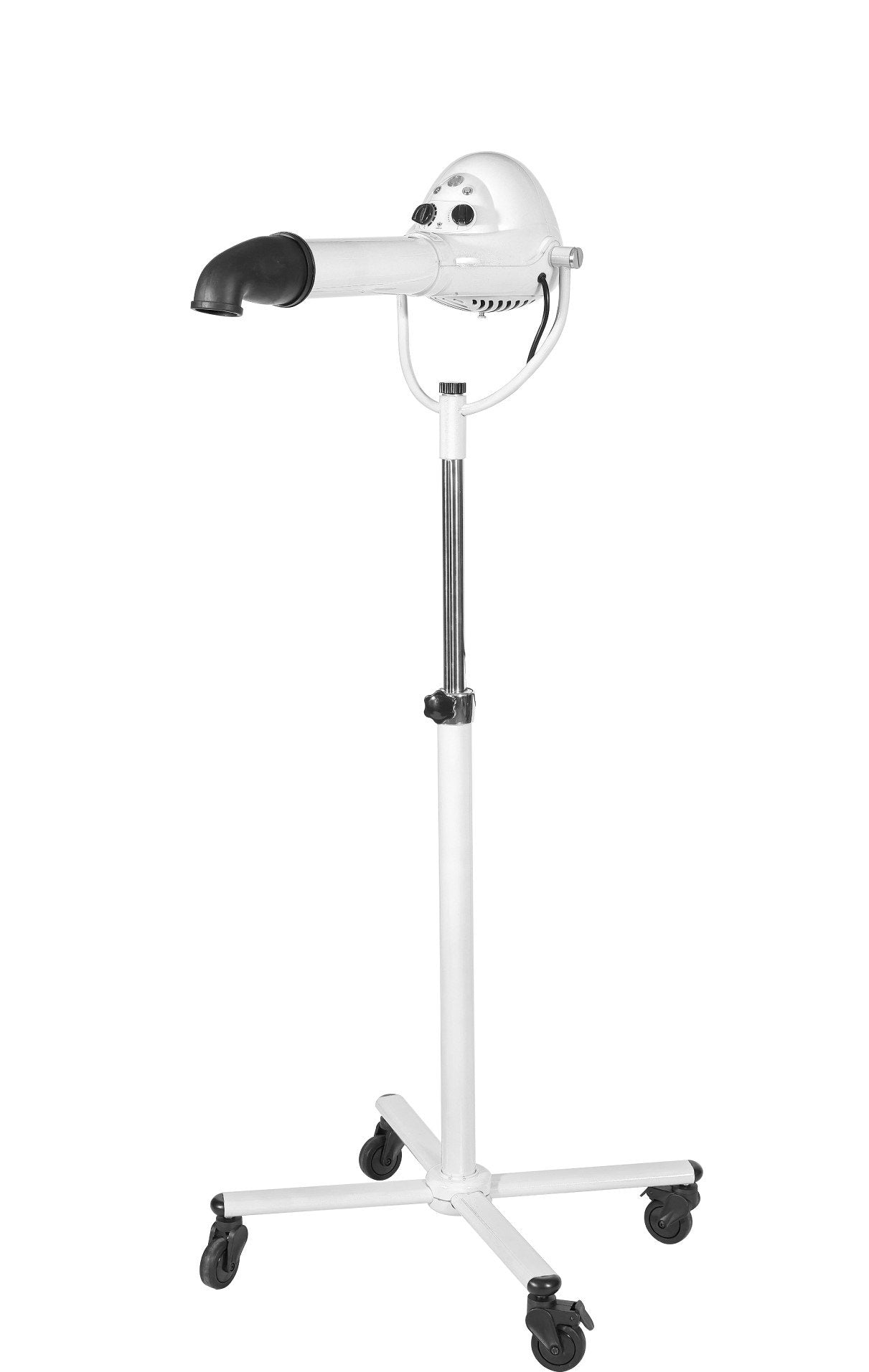 Dog grooming hair dryer on outlet stand