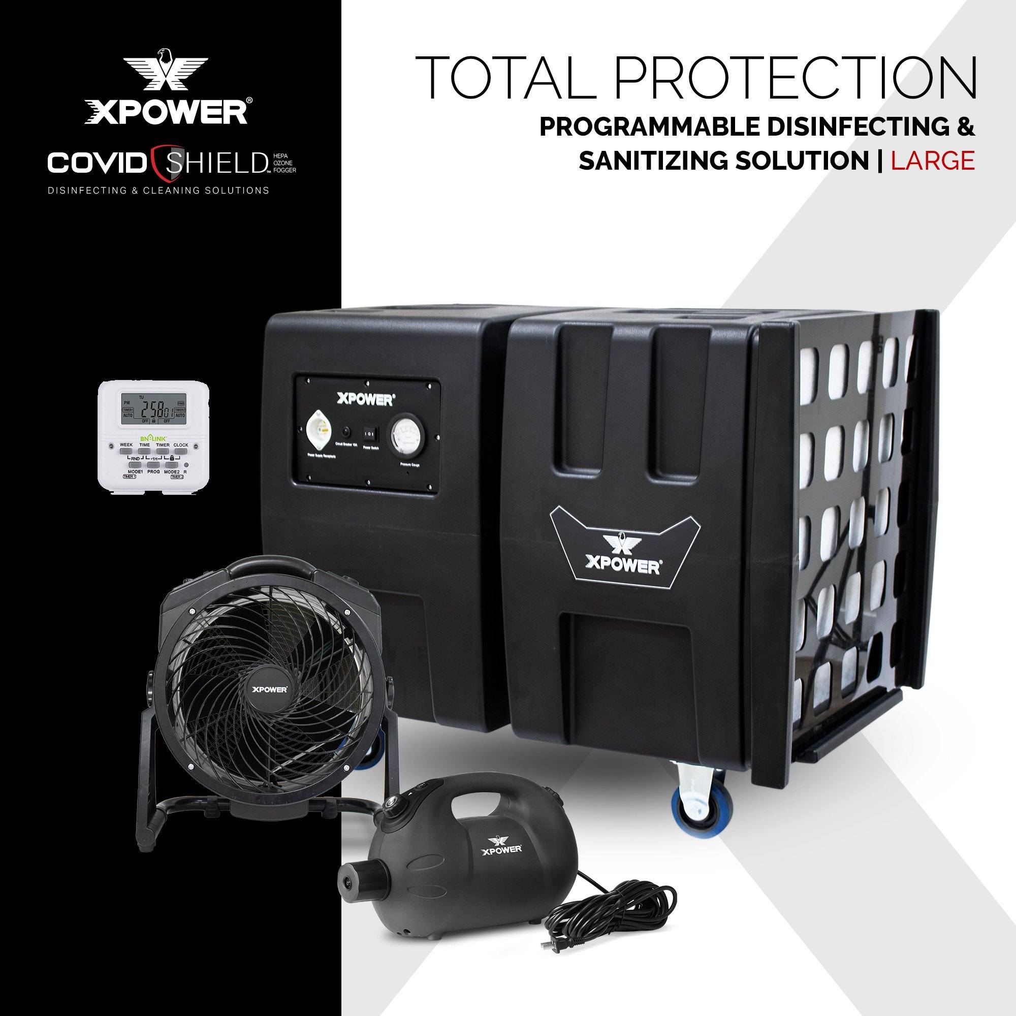 XPOWER Total Protection – Programmable Disinfecting & Sanitizing Solution-Air Scrubber-Pet's Choice Supply