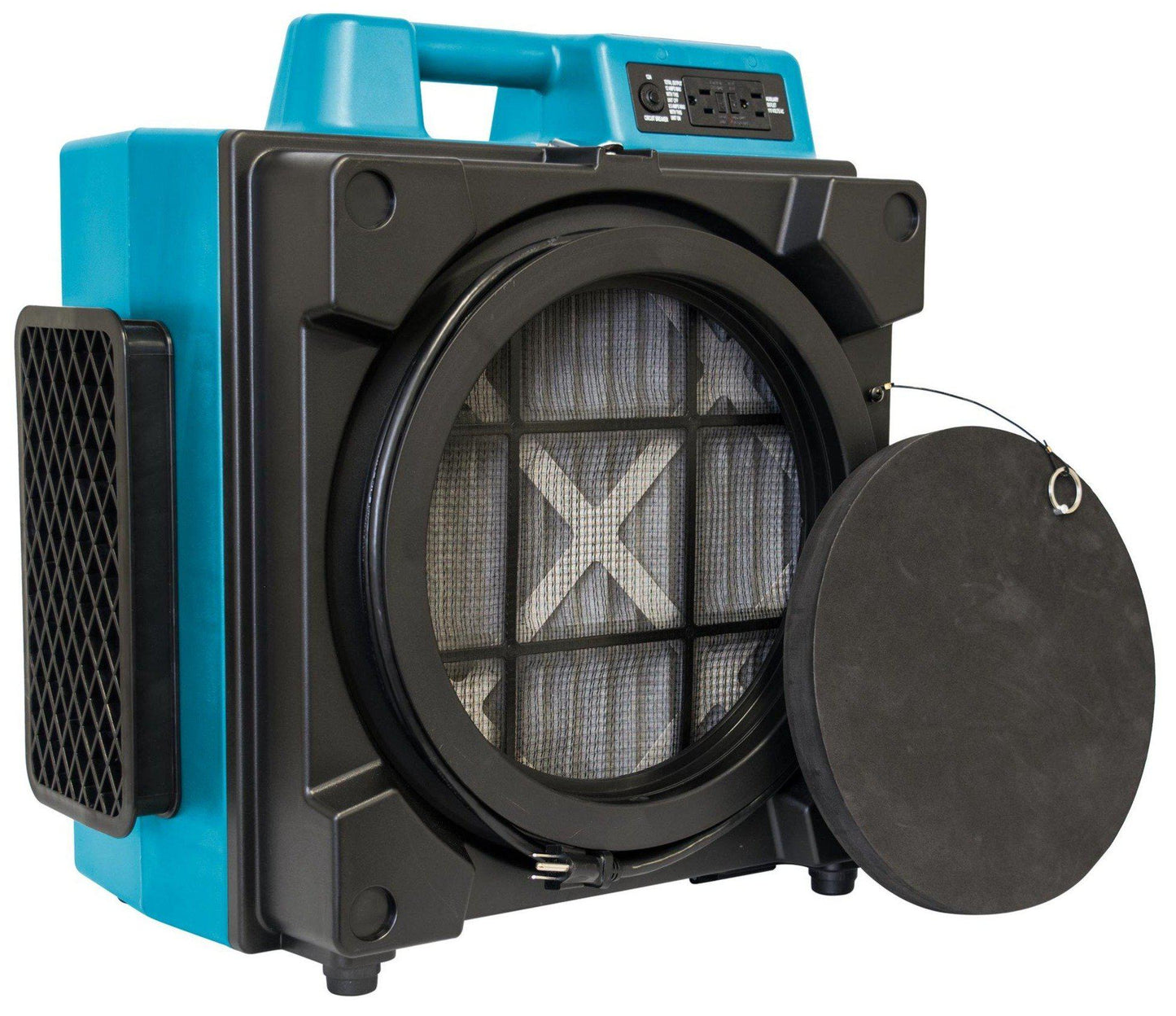 XPOWER X-3400A Professional 3 Stage Filtration HEPA Purifier System, Negative Air Machine, Airbourne Air Cleaner, Air Scrubber with Built-in GFCI Power Outlets-Air Scrubber-Pet's Choice Supply
