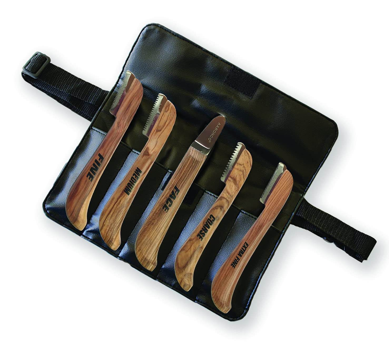 Aaronco Stripping Knife Set, 5 Piece w/Case-Pet's Choice Supply