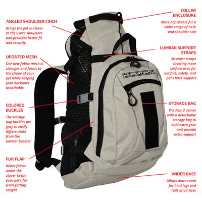 K9 SPORT SACK® PLUS 2-Backpack-Pet's Choice Supply