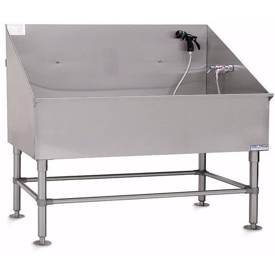 Stainless Steel Classic Dog Grooming Bath Tub 60"