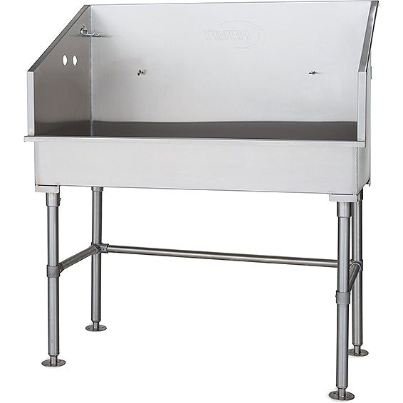 48" Stainless Steel Mini Dog Grooming Bathtub, Wheelchair Accessible, ADA-Bath Tubs-Pet's Choice Supply