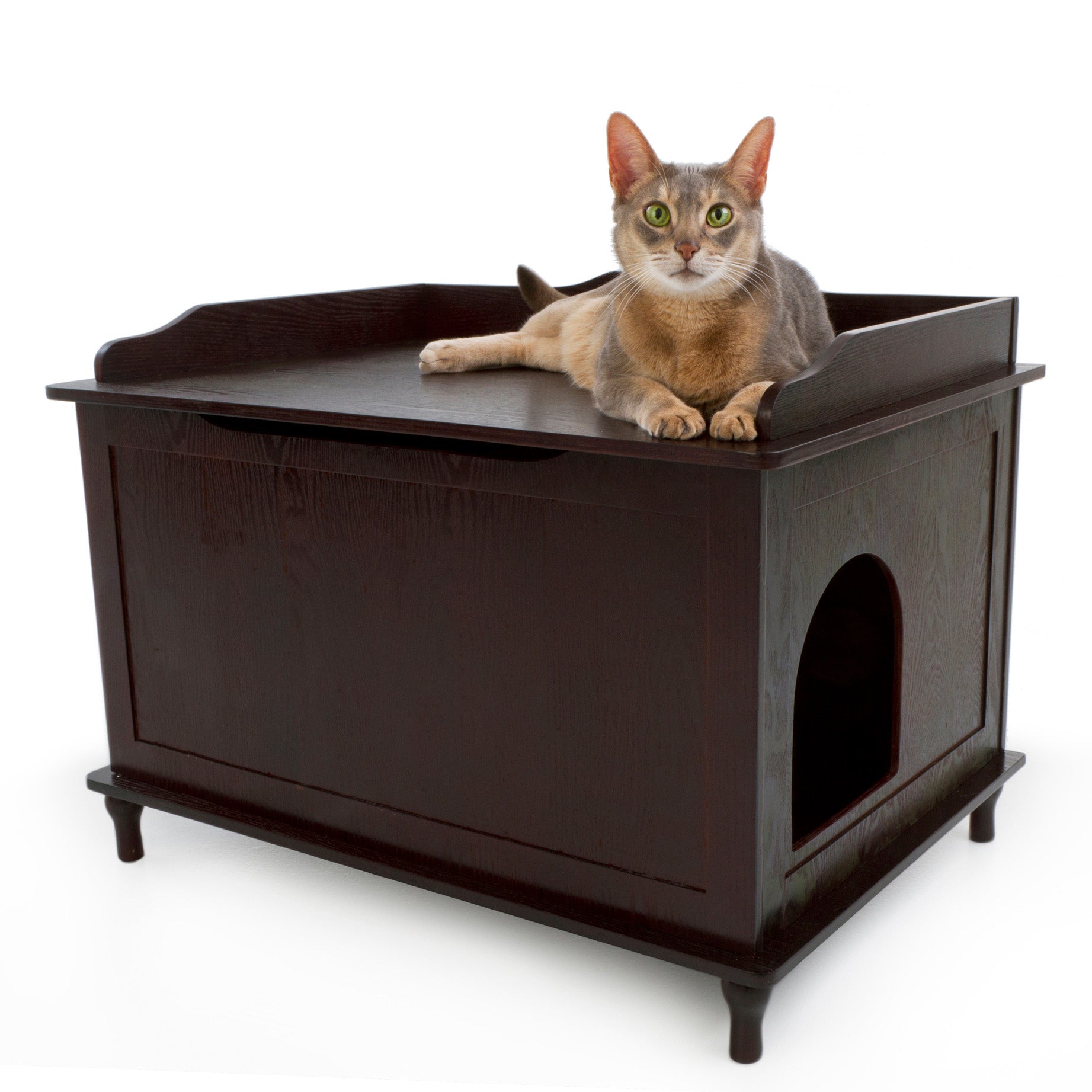 Designer Pet Products The Designer Catbox Litter Box Enclosure in Espresso