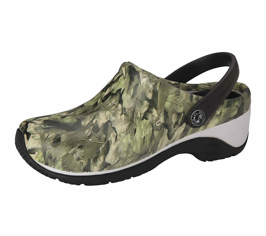 Anywear Zone Injected Clogs, Camo, Size 11-Pet's Choice Supply