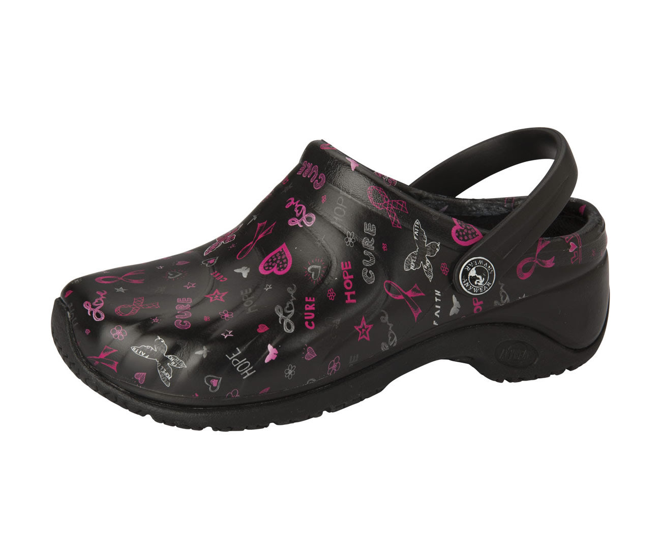 Anywear Zone Injected Clogs, Heart, Size 7-Pet's Choice Supply