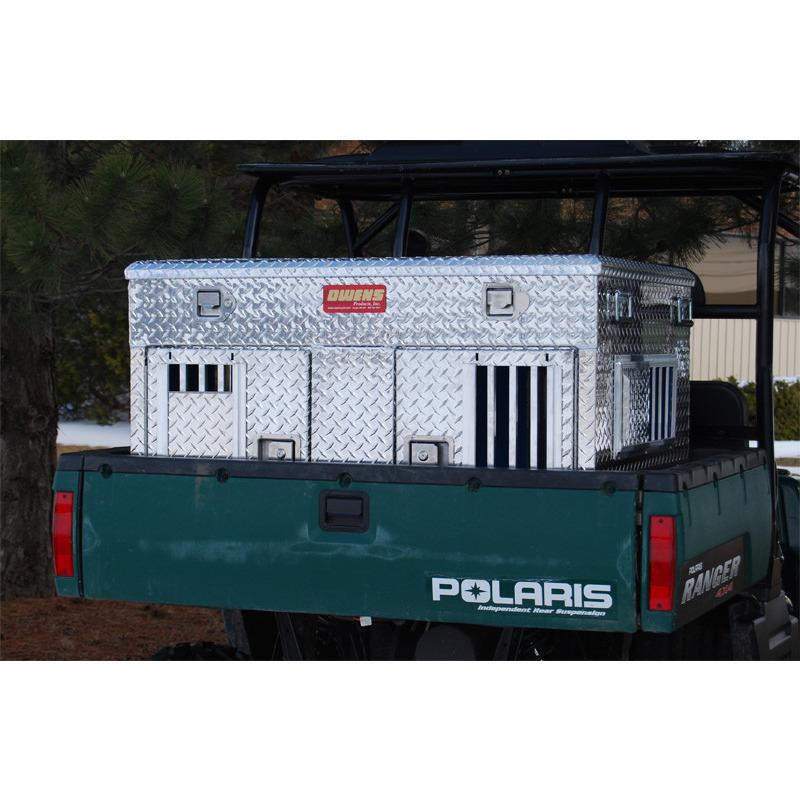 Owens Pro Aluminum Double UTV Dog Box w/ Storage-Dog Box-Pet's Choice Supply