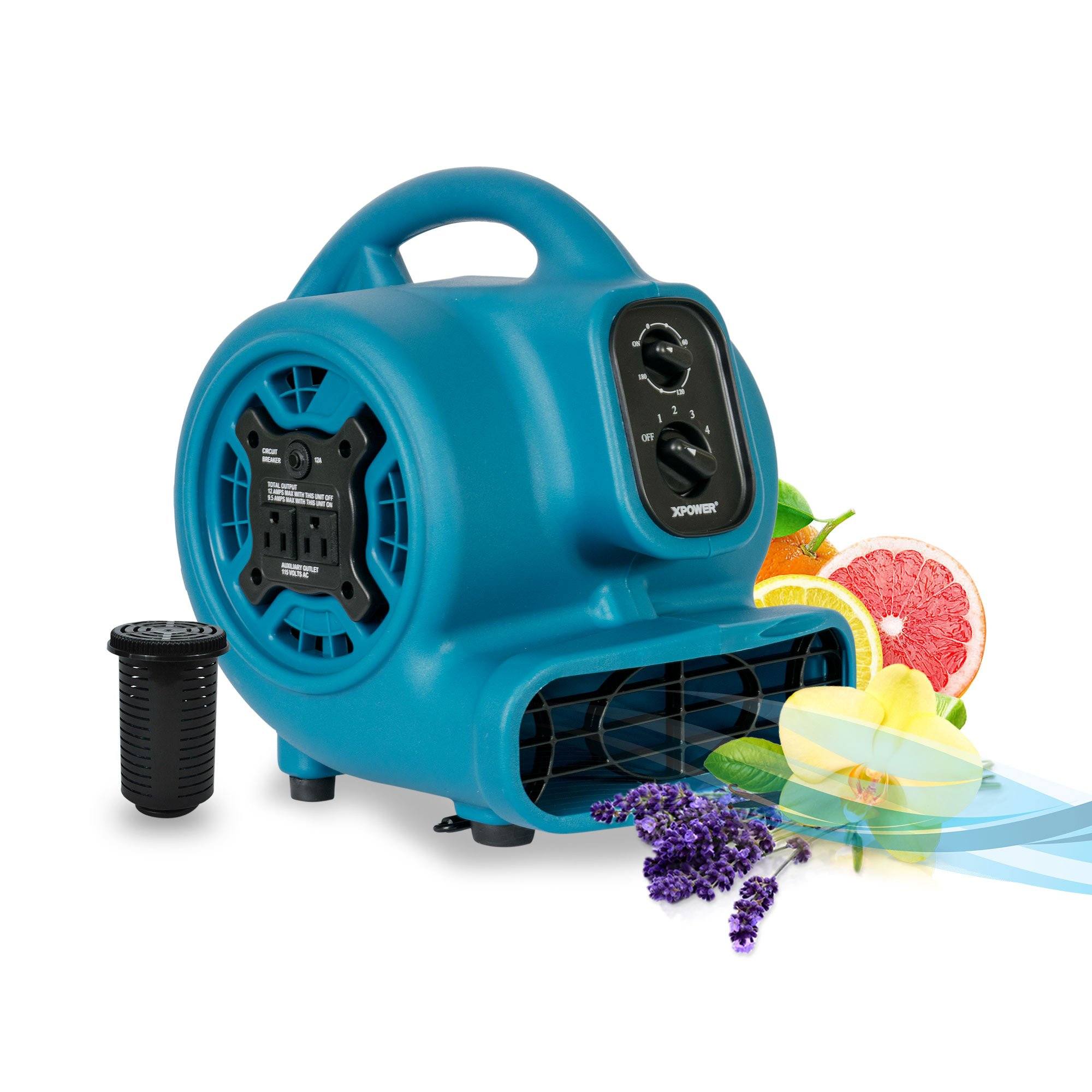 XPOWER Freshen Aire P-260AT 1/5 HP 4 Speed Scented Air Mover with Daisy Chain-Dryers-Pet's Choice Supply