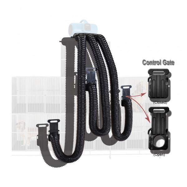 XPOWER X-800TF+MDK Multi Cage Dryer Hose Kit w/ Timer & Filters-Dryers-Pet's Choice Supply