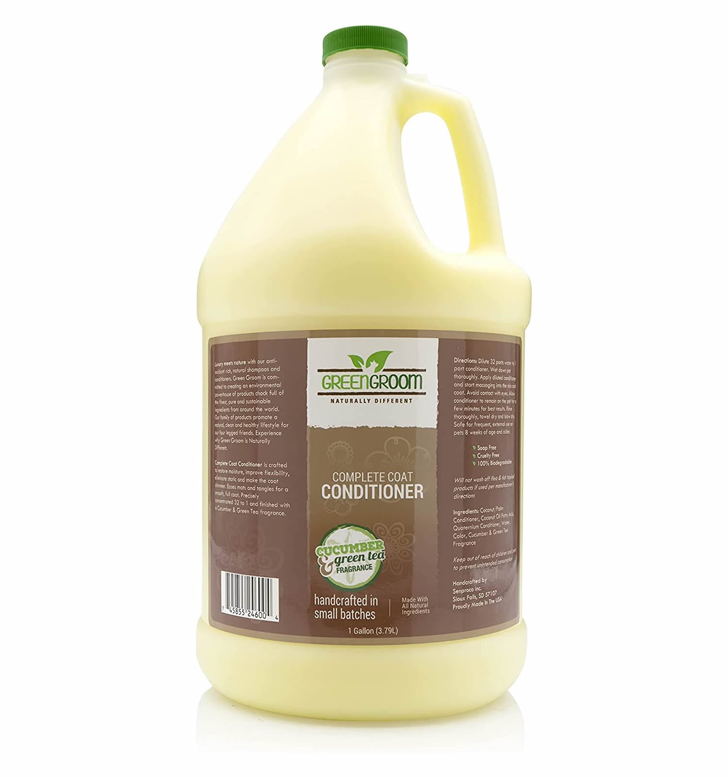 Green Groom Coat Conditioner, Gallon, Dilutes 32:1-Pet's Choice Supply
