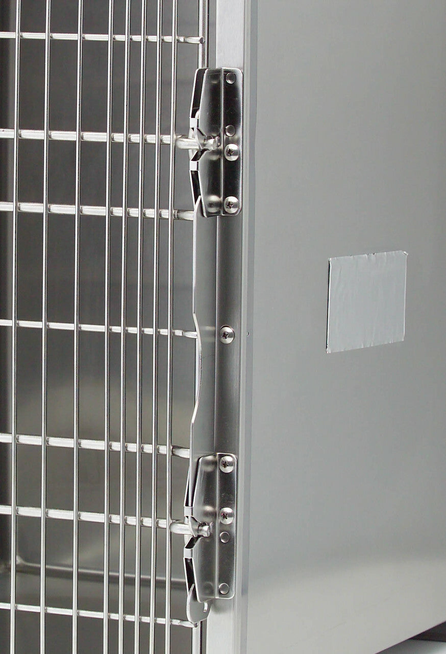 Shor-Line Stainless Steel Double Door Cage, 48"W X 30"H-Grooming Cage Bank-Pet's Choice Supply