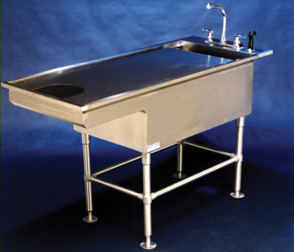 All Stainless Steel Bi Level Veterinary Wet Table-Veterinary Tables-Pet's Choice Supply