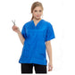 ZZStylist Wear Blue Paws V-Neck Shirt, Medium-Pet's Choice Supply