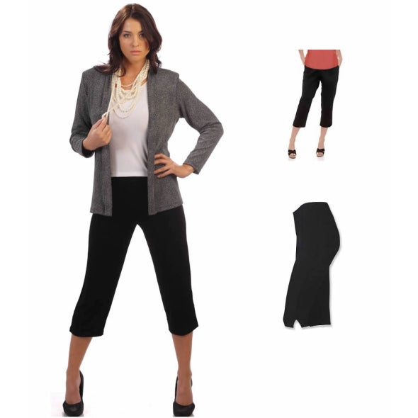 Stylist Wear Capri Pants, Small, Plum-Sale-Pet's Choice Supply