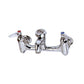 T&S 8" Wall Mount Faucet Base w/Vacuum Breaker-Pet's Choice Supply