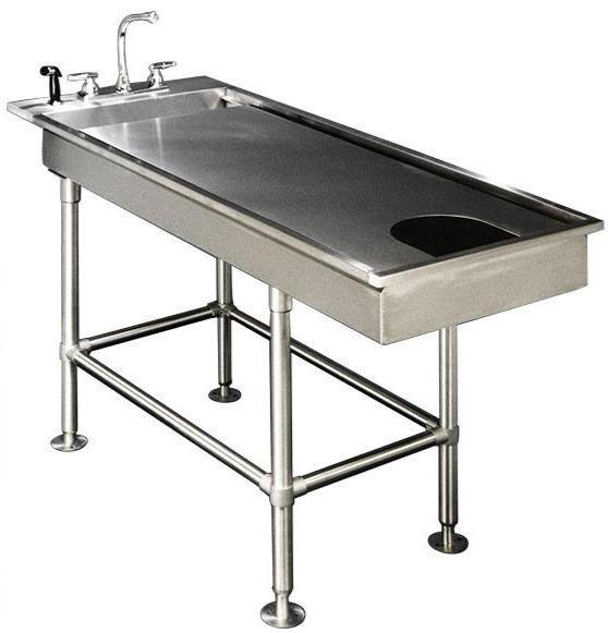 All Stainless Steel Single Level Veterinary Wet Table-Veterinary Tables-Pet's Choice Supply