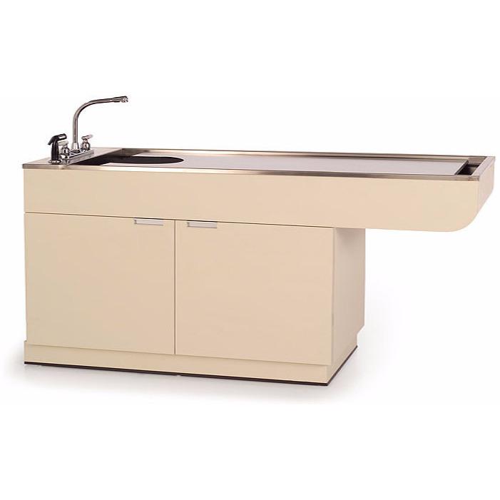 Veterinary Wet Table Stainless Steel Top & Storage | Multi Purpose | TWC-800-60 - Single Level-Veterinary Tables-Pet's Choice Supply