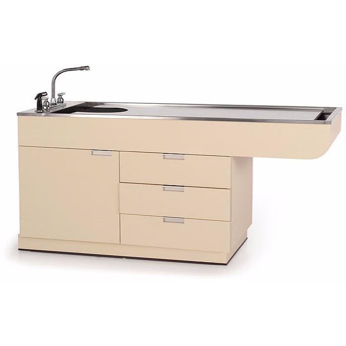 Veterinary Wet Table Stainless Steel Top & Storage | Multi Purpose | TWC-750-60 - Single Level-Veterinary Tables-Pet's Choice Supply